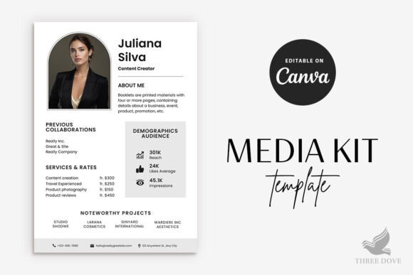 Download Editable Media Kit Template - Premium Bundle