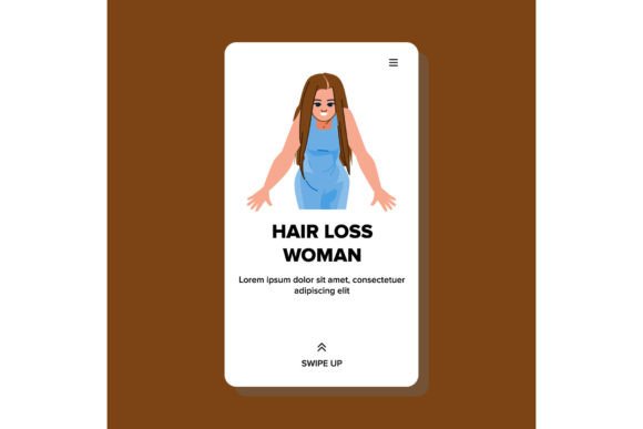 Download Hair Loss Woman Vector - Hair loss Collection