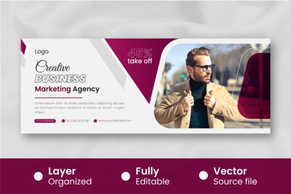 Download Modern Business Cover for Facebook Template - Facebook template Collection